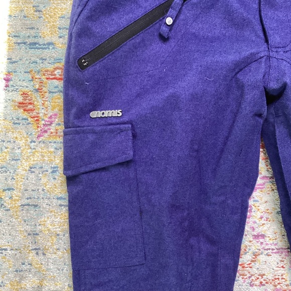 Nomis Guru Snowpants Darkest Blue Wool Waterproof Snowboard Ski Insulated Slim - Picture 5 of 11